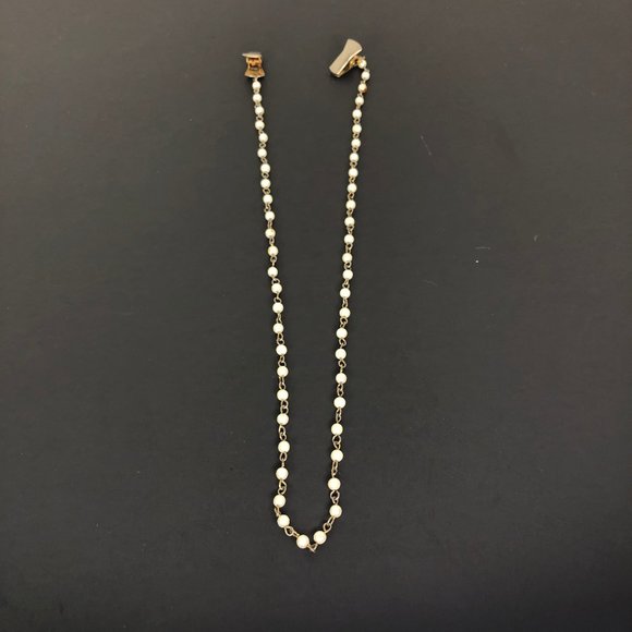 Vintage Sweater Guard Faux Pearls - Picture 1 of 6